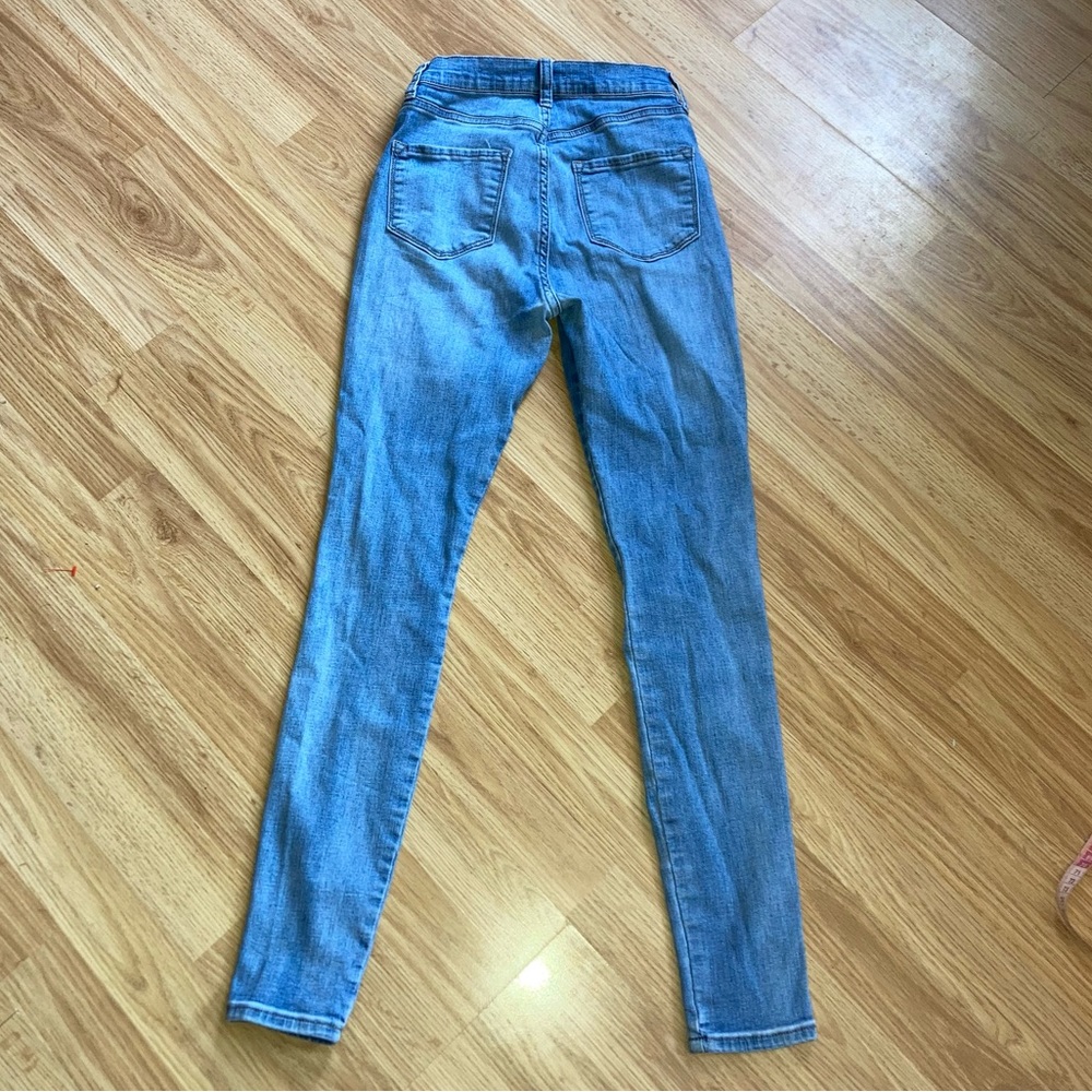 Fashion Nova Denim Skinny Blue Jeans sz 3 - Picture 4 of 10